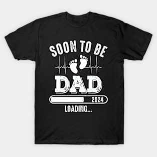 Dad Est 2024 Soon To Be Dad Pregnancy Announcement 1st Time T-Shirt